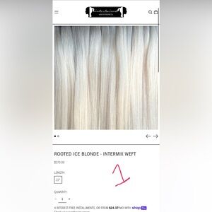 Intertwined hair wefts 22” BRAND NEW